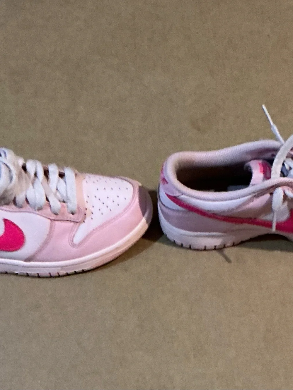 Nike Kids Pink and Hot Pink Low-Top Sneakers